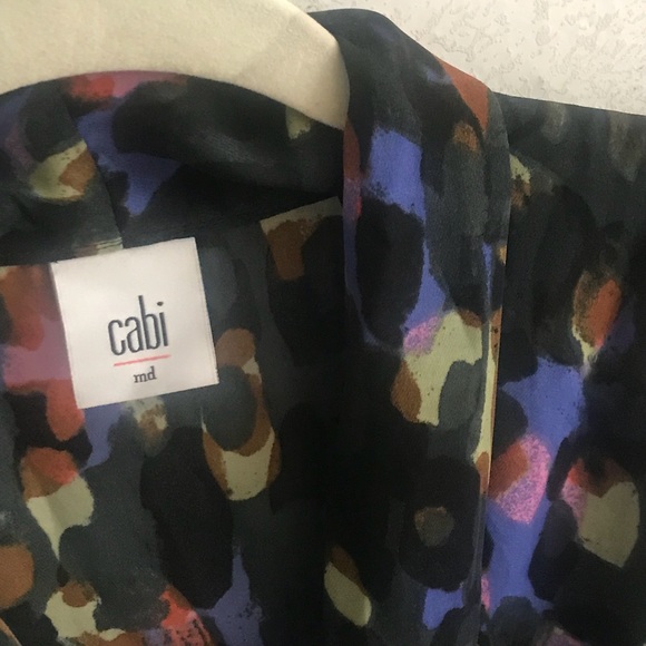 CAbi Flaunt Warp Blouse Top Print 3077 - Picture 2 of 6